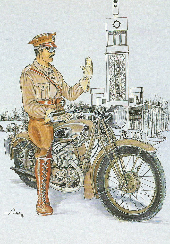 Uniformedun polizia Bide-Zaindarien Kidegoa (1933) 