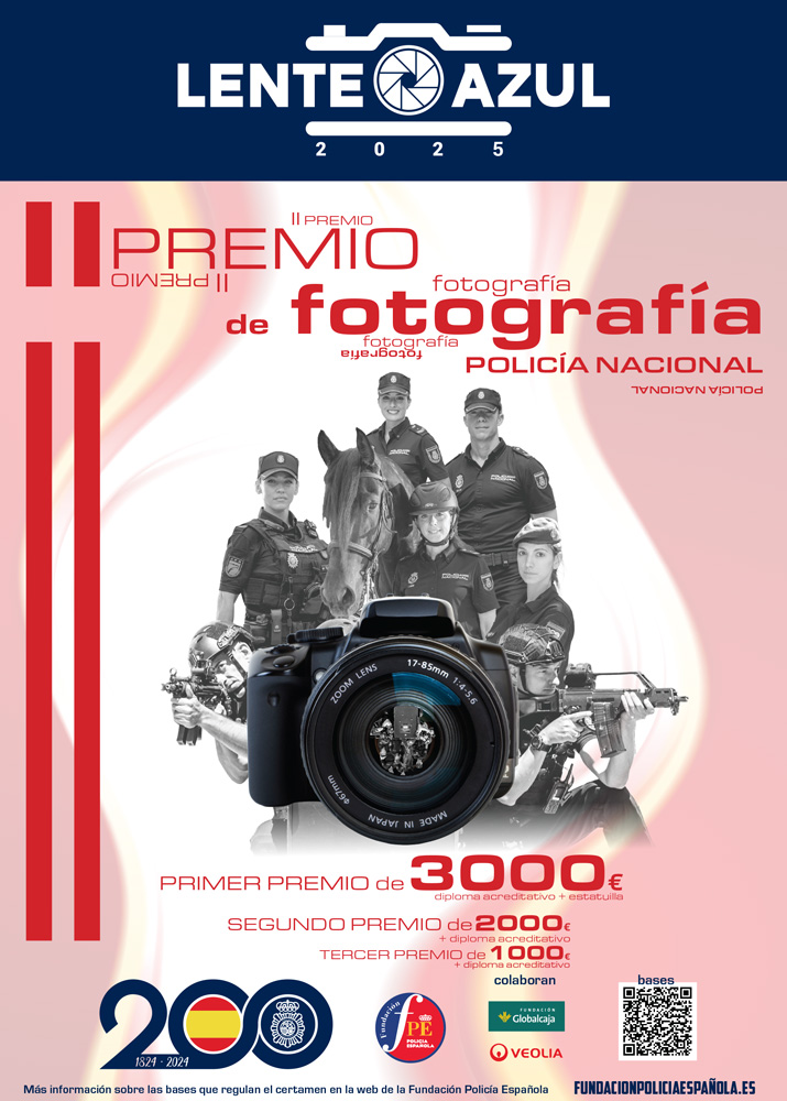 Cartel del II Premio de Fotografía de la Policía Nacional