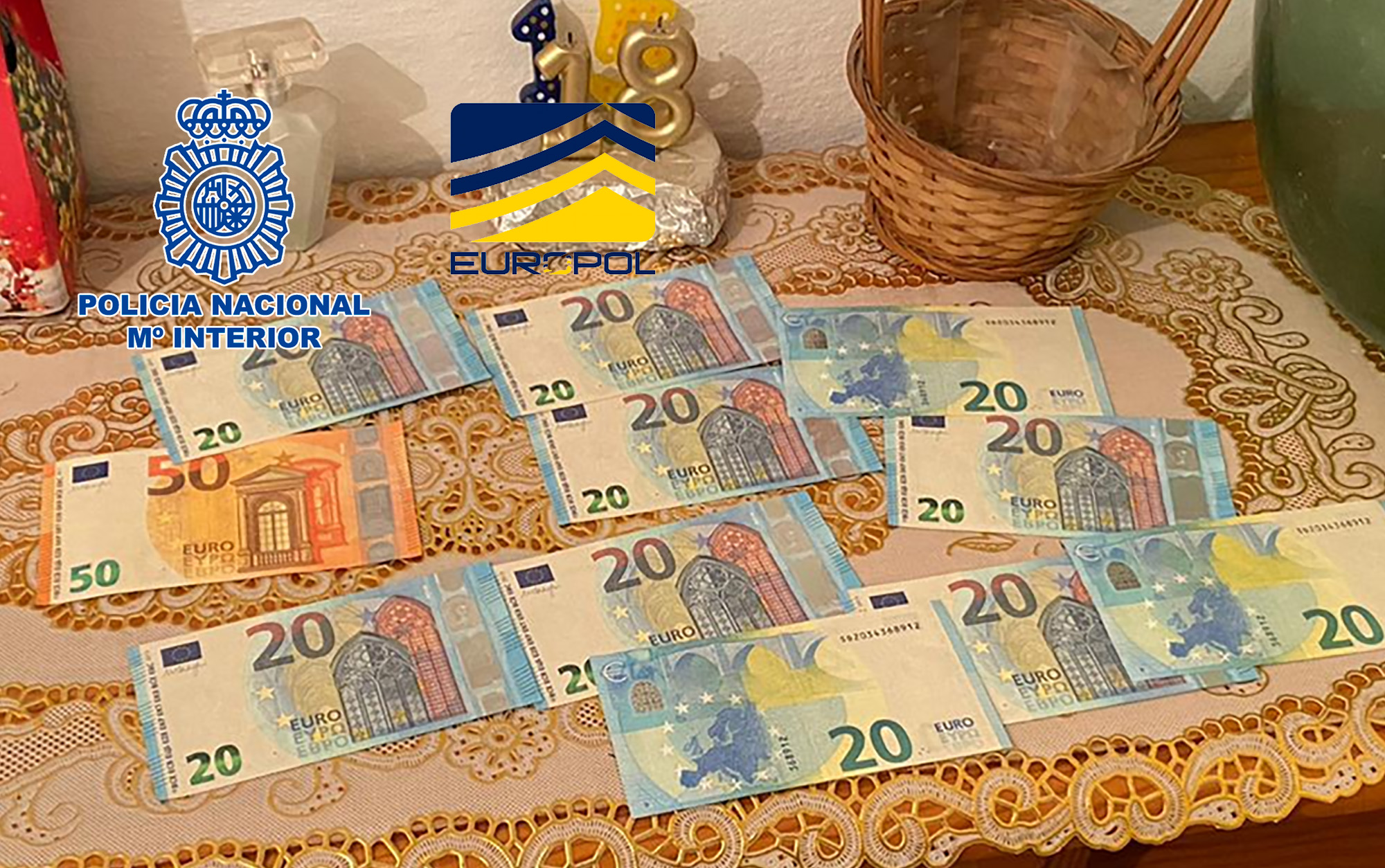 La Policía Nacional detiene a 43 personas en una operación contra la introducción de moneda falsa