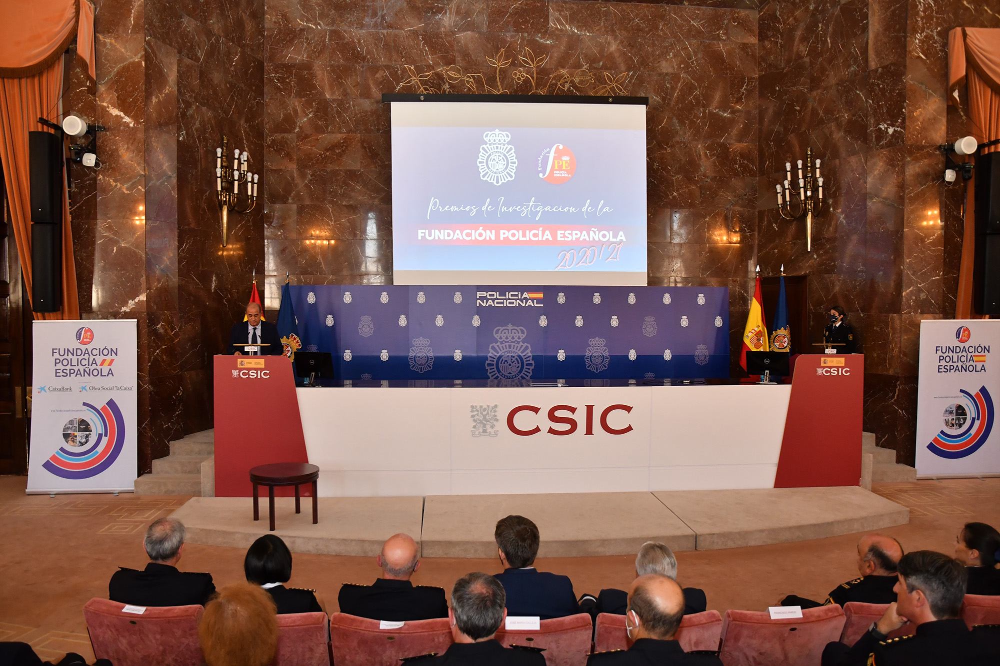 Acto de entrega de los Premios de Investigación de Fundación Policía Española