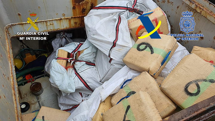 Drug packages on the tugboat