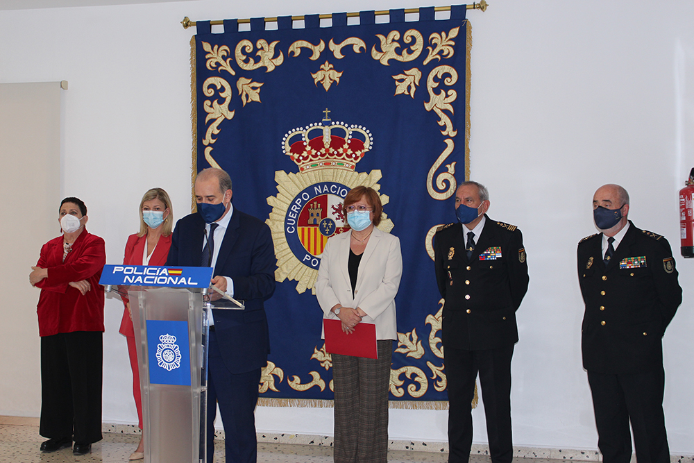 Acto de presentación de las nuevas obras del Complejo Policial de Zapadores en Valencia 