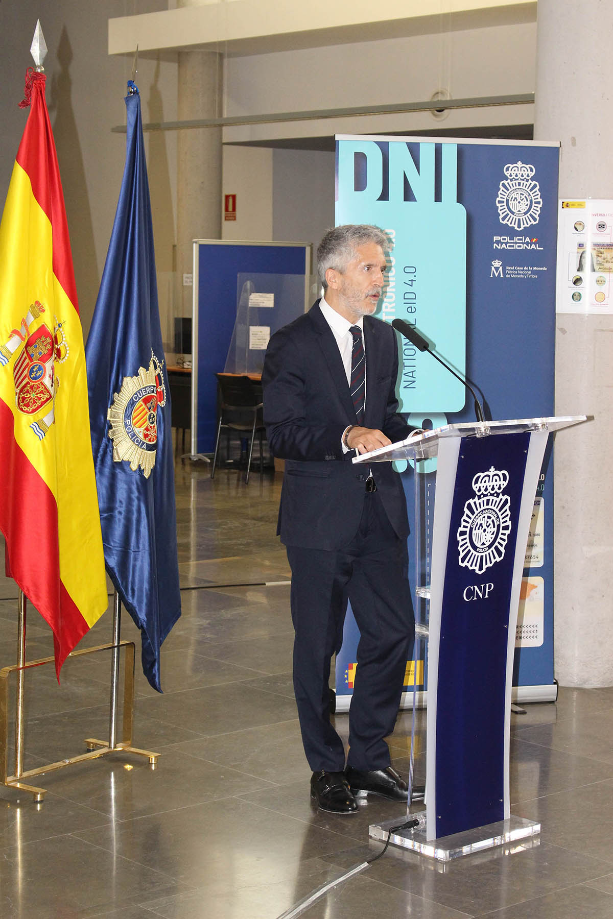 El Ministro del Interior durante su intervención